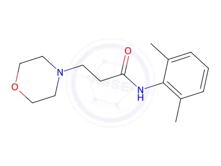 Chemical structure of N-(2,6-dimethylphenyl)-3-morpholinopropanamide