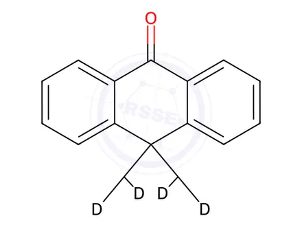 Chemical structure of 10,10-Dimethylanthrone-d6