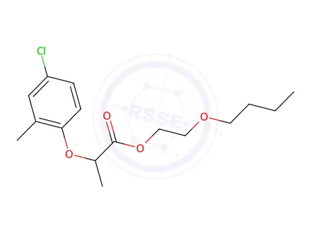 Chemical structure of Mecoprop-2-butoxyethyl ester