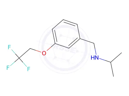 Chemical structure of N-(3-(2,2,2-trifluoroethoxy)benzyl)propan-2-amine