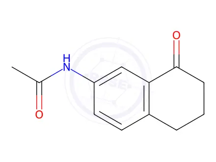 Chemical structure of n-(8-Oxo-5,6,7,8-tetrahydronaphthalen-2-yl)acetamide