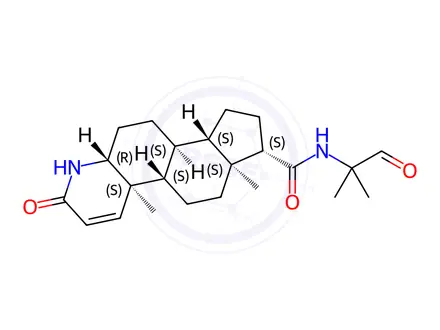 Chemical structure of Finasteride Carboxaldehyde