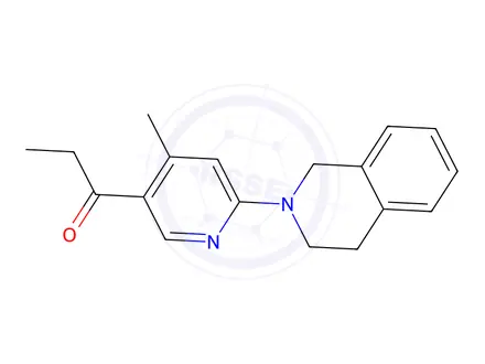 Chemical structure of 1-(6-(3,4-Dihydroisoquinolin-2(1H)-yl)-4-methylpyridin-3-yl)propan-1-one