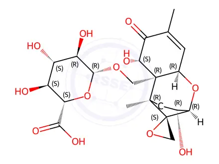 Chemical structure of 15-Glucuronide-Deoxynivalenol