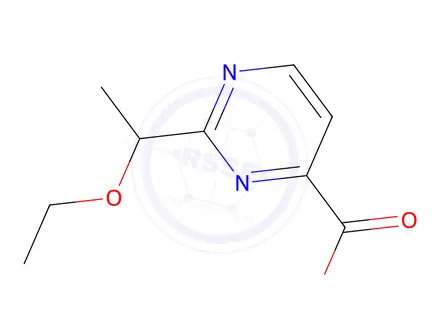 Chemical structure of 2-(1-Ethoxyethyl)pyrimidine-4-carboxylic acid