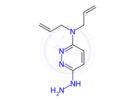 Chemical structure of 6-hydrazinyl-N,N-diprop-2-enyl-pyridazin-3-amine dihydrochloride