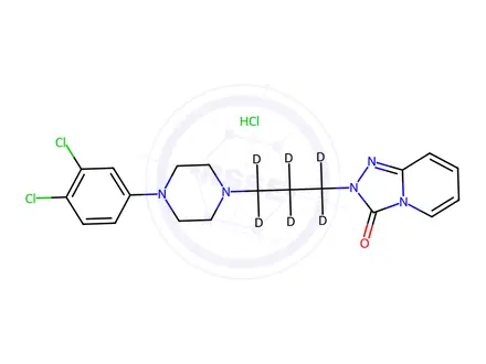 Chemical structure of 3,4-Dichloro Trazodone-d6 Hydrochloride