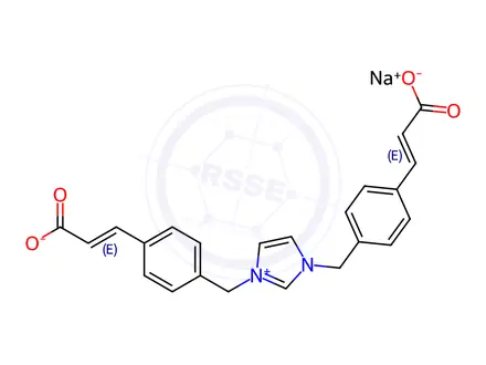 Chemical structure of Ozagrel Impurity 17 Sodium Salt