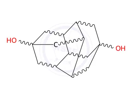 Chemical structure of Octahydro-2,8,4,6-(epibutane[1,2,3,4]tetrayl)naphthalene-2,6-diol