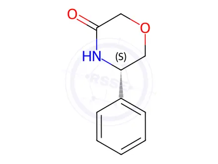 Chemical structure of (5S)-5-phenylmorpholin-3-one