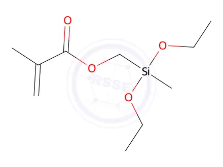 Chemical structure of [Dimethoxy(methyl)silyl]methyl methacrylate(stabilizedwithBHT)