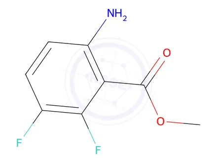 Chemical structure of methyl 6-amino-2,3-difluorobenzoate hydrochloride