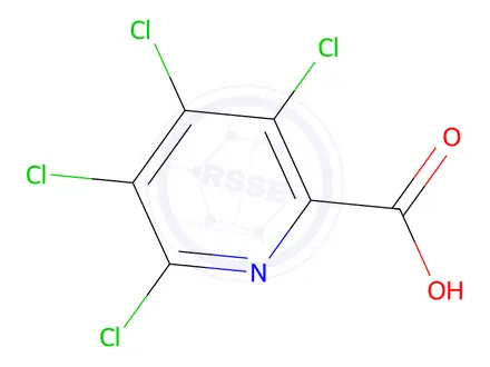 Chemical structure of Tetrachloropicolinic Acid