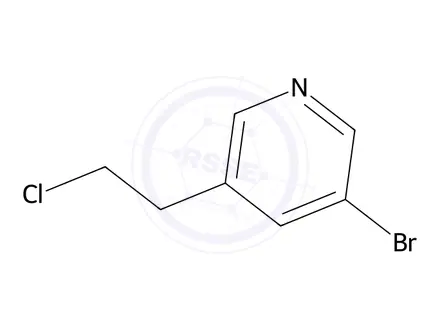 Chemical structure of 3-Bromo-5-(2-chloroethyl)pyridine