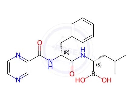 Chemical structure of Bortezomib (1S,2R)-Isomer