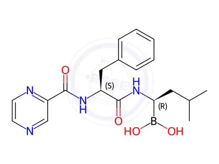 Chemical structure of Bortezomib