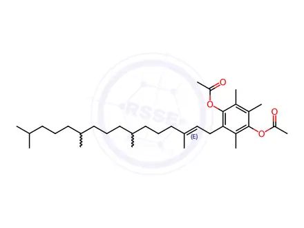 Chemical structure of Phytyl trimethylhydroquinone diacetate