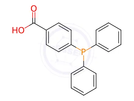 Chemical structure of 4-(Diphenylphosphino)benzoic acid
