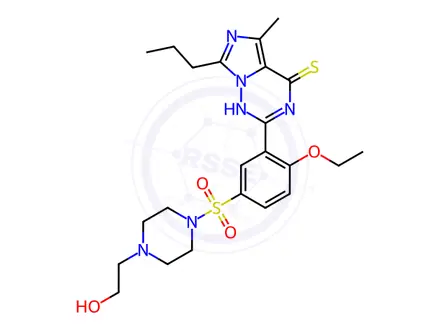 Chemical structure of Hydroxythio Vardenafil