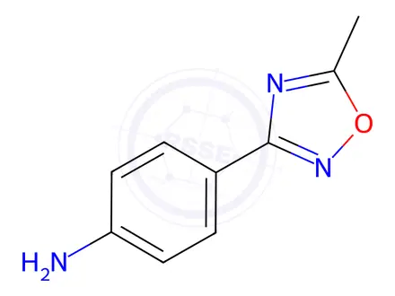 Chemical structure of 4-(5-Methyl-1,2,4-oxadiazol-3-yl)aniline