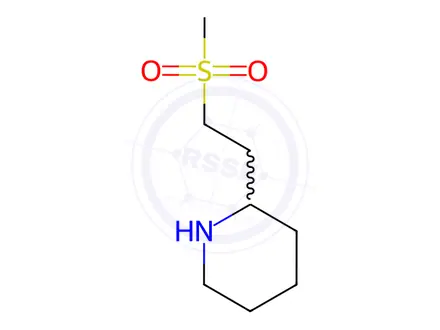Chemical structure of 2-(2-(Methylsulfonyl)ethyl)piperidine