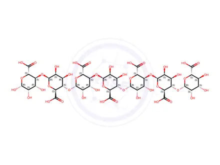 Chemical structure of D-heptamannuronic acid heptasodium salt