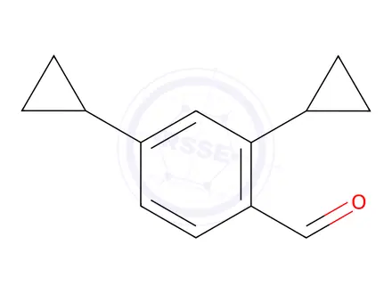 Chemical structure of 2,4-Dicyclopropylbenzaldehyde