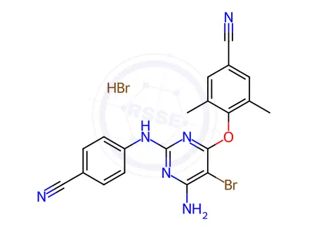 Chemical structure of Etravirine hydrobromide