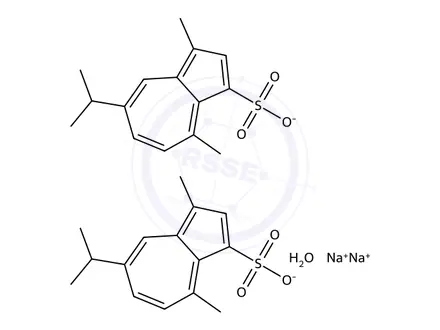 Chemical structure of Guaiazulene Sulfonate Sodium