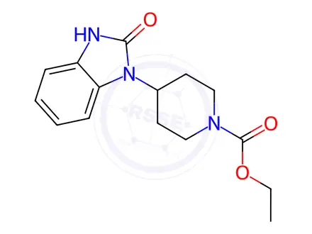 Chemical structure of Ethyl 4-(2-oxo-2,3-dihydro-1H-benzo[d]imidazol-1-yl)piperidine-1-carboxylate