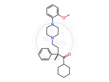 Chemical structure of (±)-LY 426965 dihydrochloride