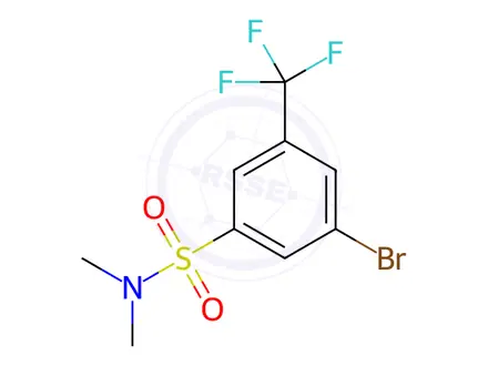 Chemical structure of N,N-Dimethyl 3-bromo-5-trifluoromethylbenzenesulfonamide