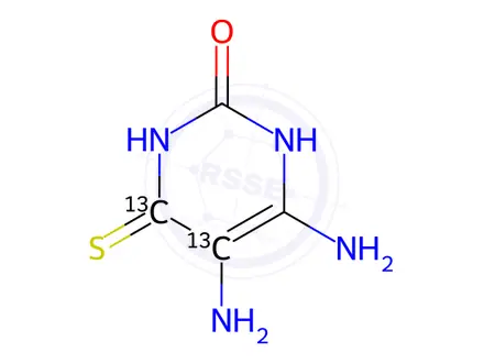 Chemical structure of Methylthiouracil Impurity 17-13C2