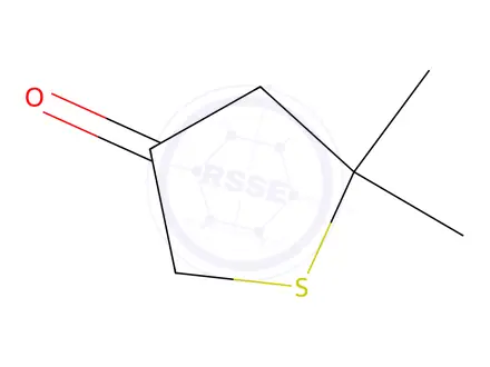 Chemical structure of dihydro-5,5-dimethylthiophen-3(2H)-one