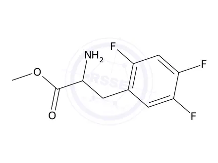 Chemical structure of Methyl (R)-2-amino-3-(2,4,5-trifluorophenyl)propanoate