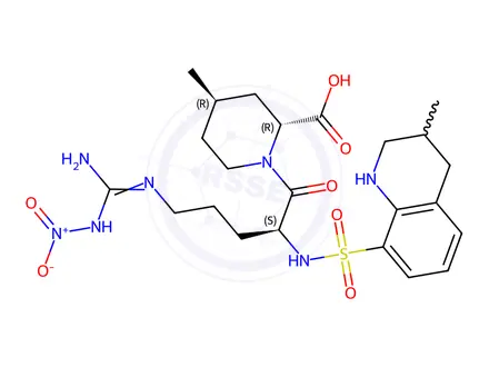 Chemical structure of Argatroban Impurity F
