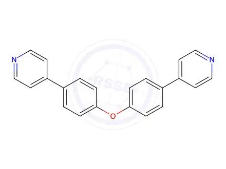 Chemical structure of 4,4'-(oxybis(4,1-phenylene))dipyridine
