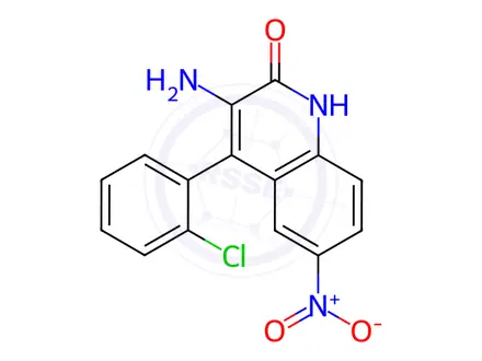 Chemical structure of Clonazepam Impurity 1 (Clonazepam EP Impurity B) (Clonazepam USP Related Compound A)
