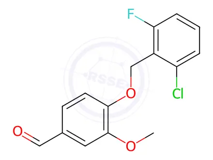 Chemical structure of 4-[(2-CHLORO-6-FLUOROBENZYL)OXY]-3-METHOXYBENZALDEHYDE