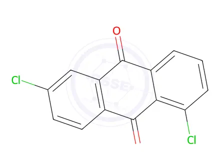 Chemical structure of 1,6-Dichloroanthracene-9,10-dione