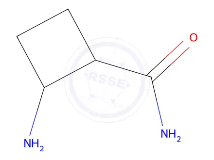 Chemical structure of 2-Aminocyclobutane-1-carboxamide