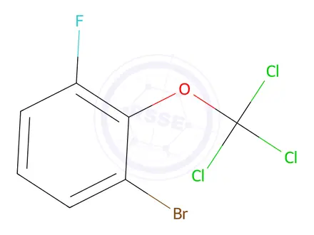 Chemical structure of 1-Bromo-3-fluoro-2-(trichloromethoxy)benzene