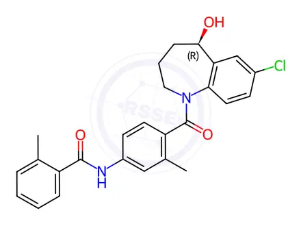 Chemical structure of Tolvaptan Impurity R-Isomer