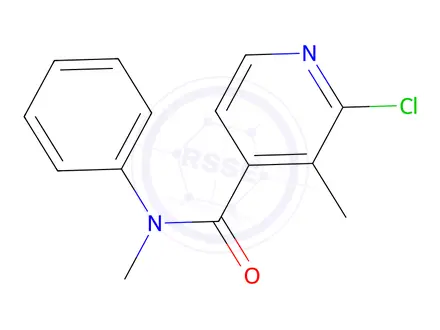 Chemical structure of 2-Chloro-3-methyl-N-methyl-N-phenylisonicotinamide