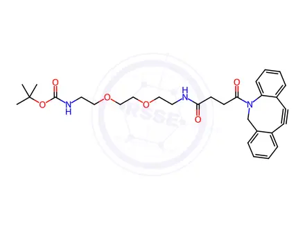 Chemical structure of DBCO-PEG2-NH-Boc