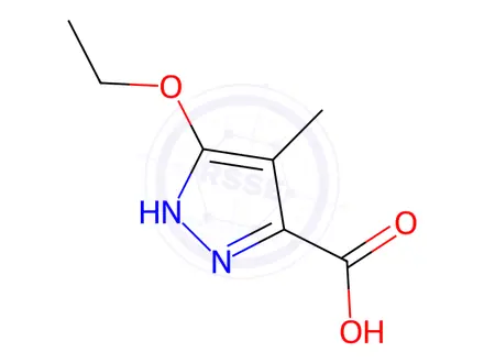 Chemical structure of 5-Ethoxy-4-methyl-1H-pyrazole-3-carboxylic acid