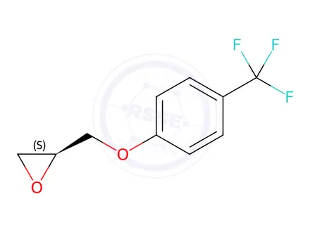 Chemical structure of (S)-2-((4-(Trifluoromethyl)phenoxy)methyl)oxirane