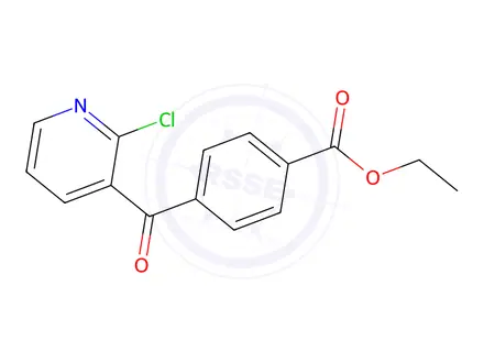Chemical structure of Ethyl 4-(2-chloropyridine-3-carbonyl)benzoate