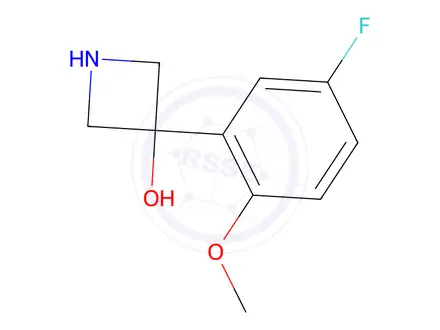 Chemical structure of 3-(5-Fluoro-2-methoxyphenyl)azetidin-3-ol