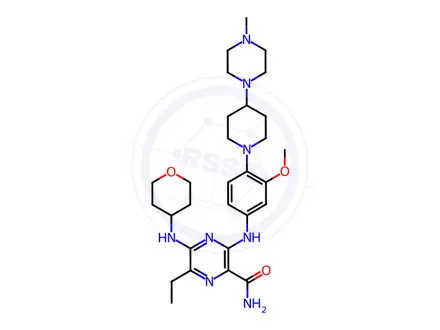 Chemical structure of Gilteritinib